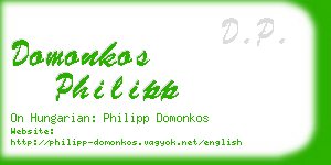 domonkos philipp business card